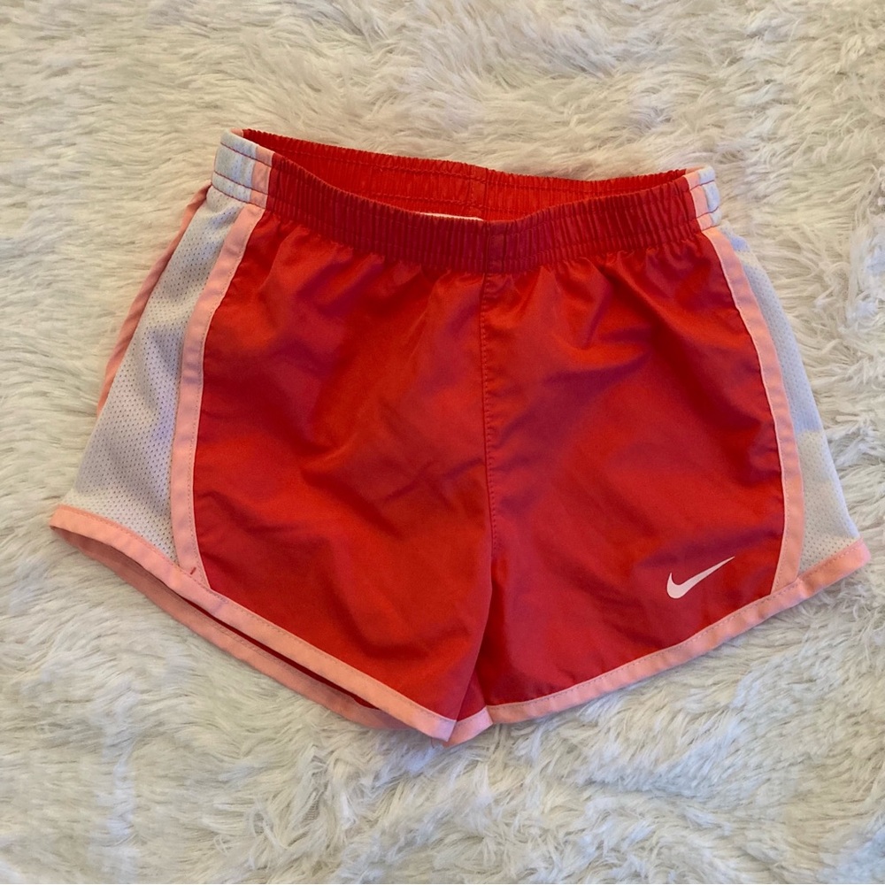 Nike girls Dri-fit coral shorts